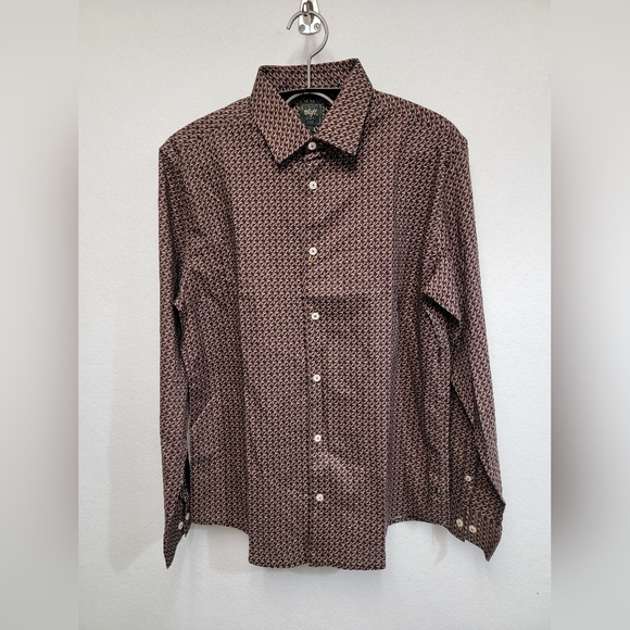 Soft Cloth Soft Point Collar Shirt In Italian Woven Fabric Navy City Grid Medium - Picture 11 of 11